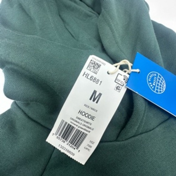 Adidas Kids Green Pink Black White Stripe Hoodie Sweatshirt‎ Size M - Picture 4 of 11